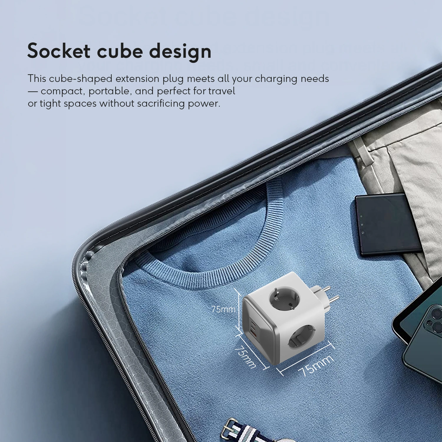 KiiP Charger C31T Power Cube Adaptor GaN 33W Charging Adapter AC Socket 4000W - Image 5