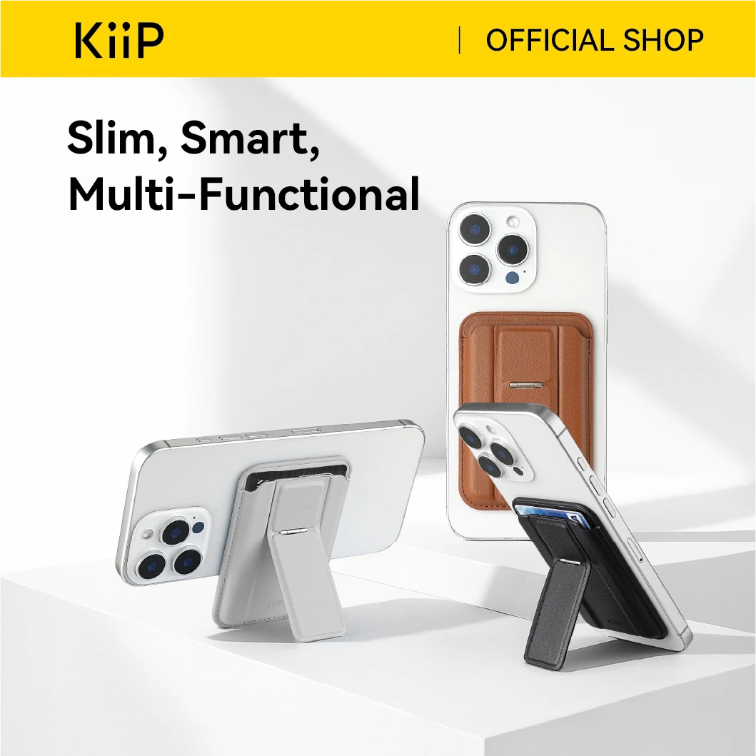 KiiP M1 Pro Magnetic Phone Card Holder Magsafe Wallet Slim Dompet Kartu Stand HP