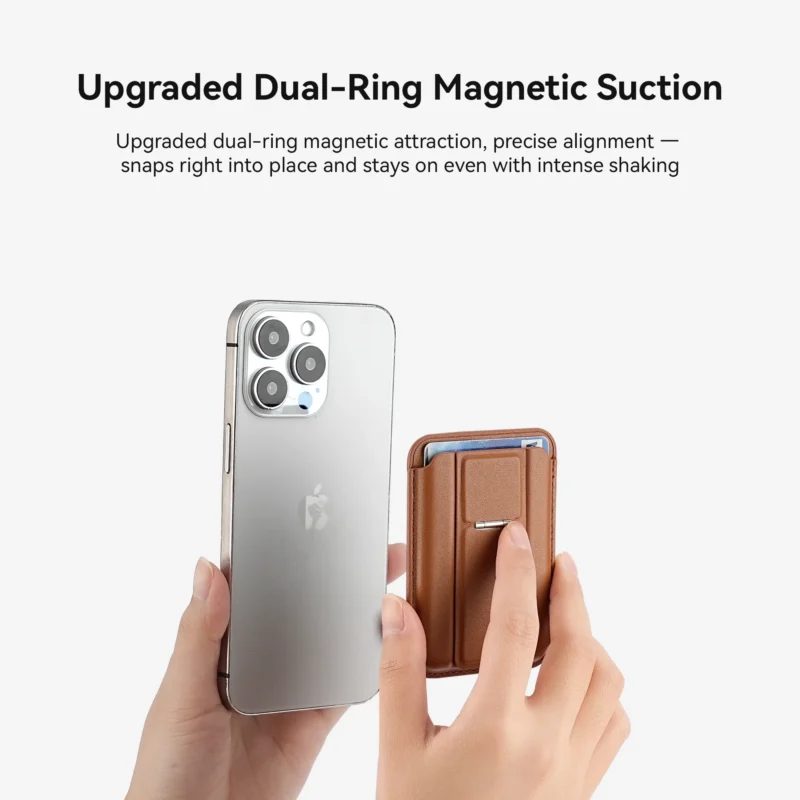 KiiP M1 Pro Magnetic Phone Card Holder Magsafe Wallet Slim Dompet Kartu Stand HP - Image 2