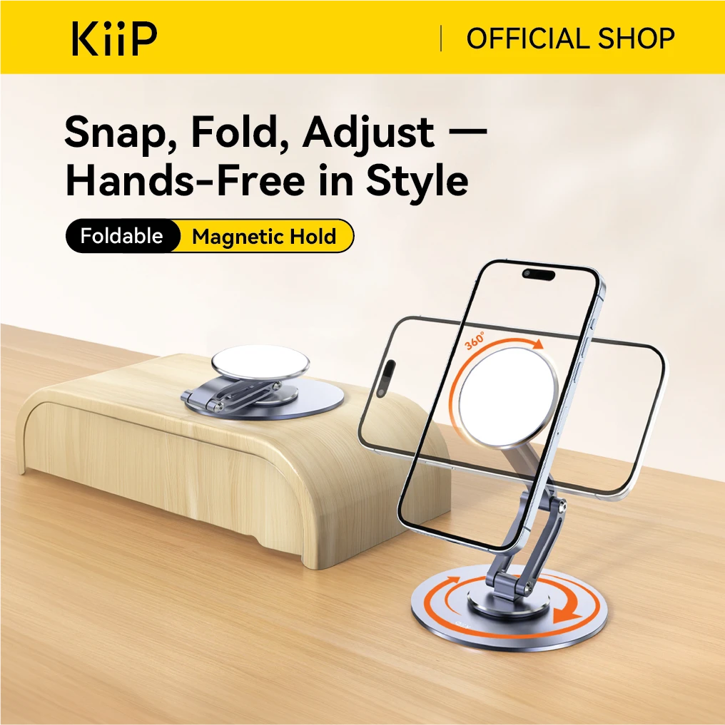 KiiP H02 Magnetic Phone Holder Lipat Dudukan Handphone Universal Smartphone iPhone Tablet