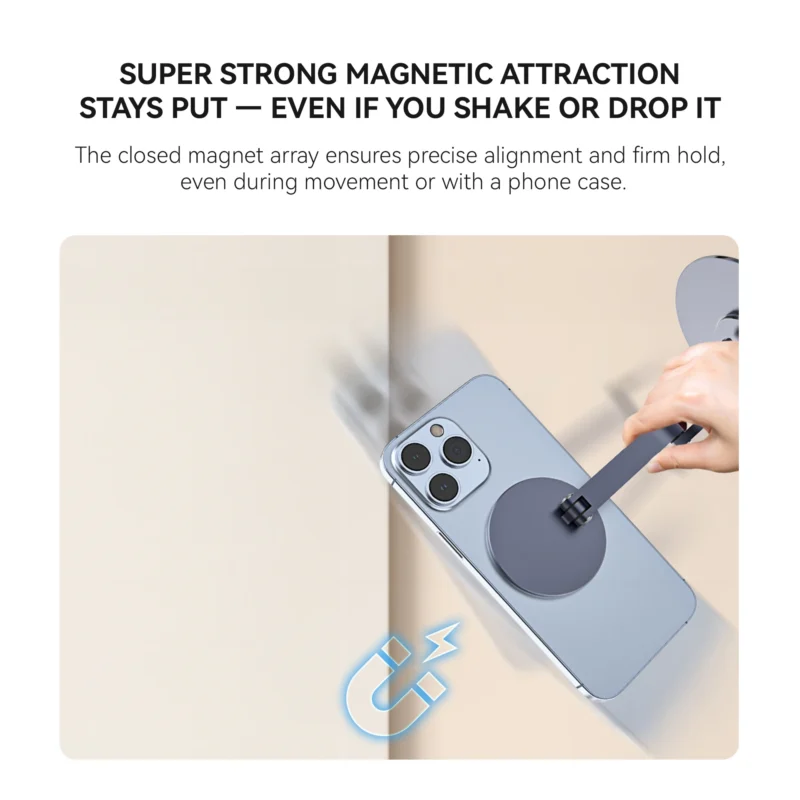 KiiP H02 Magnetic Phone Holder Lipat Dudukan Handphone Universal Smartphone iPhone Tablet - Image 3