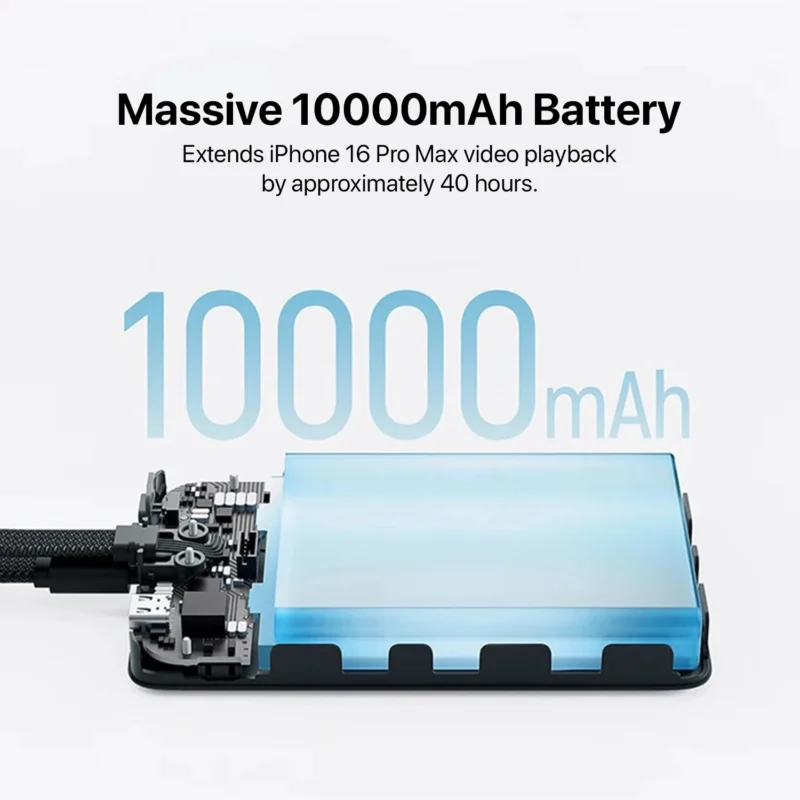 Cuktech WPB100L Magnetic Power Bank Magsafe Type-C 10000mAh Fast Charging 22.5W - Image 3
