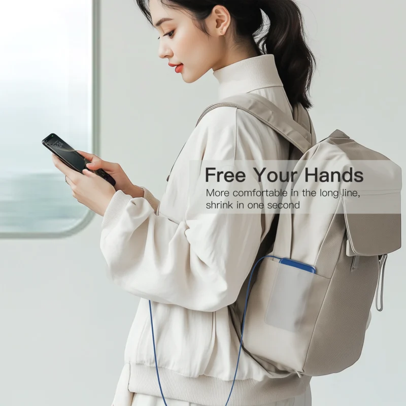 KiiP E60 Powerbank Retractable Cable 22.5W 10000mah Fast Charging Power Bank  Type-C - Image 6