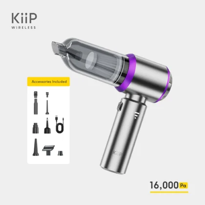 KiiP Vacuum Cleaner Portabel Tanpa Kabel Genggam 16000Pa 3 in 1 Penghisap Debu Mobil Wireless Kasur Penyedot Debu Vakum