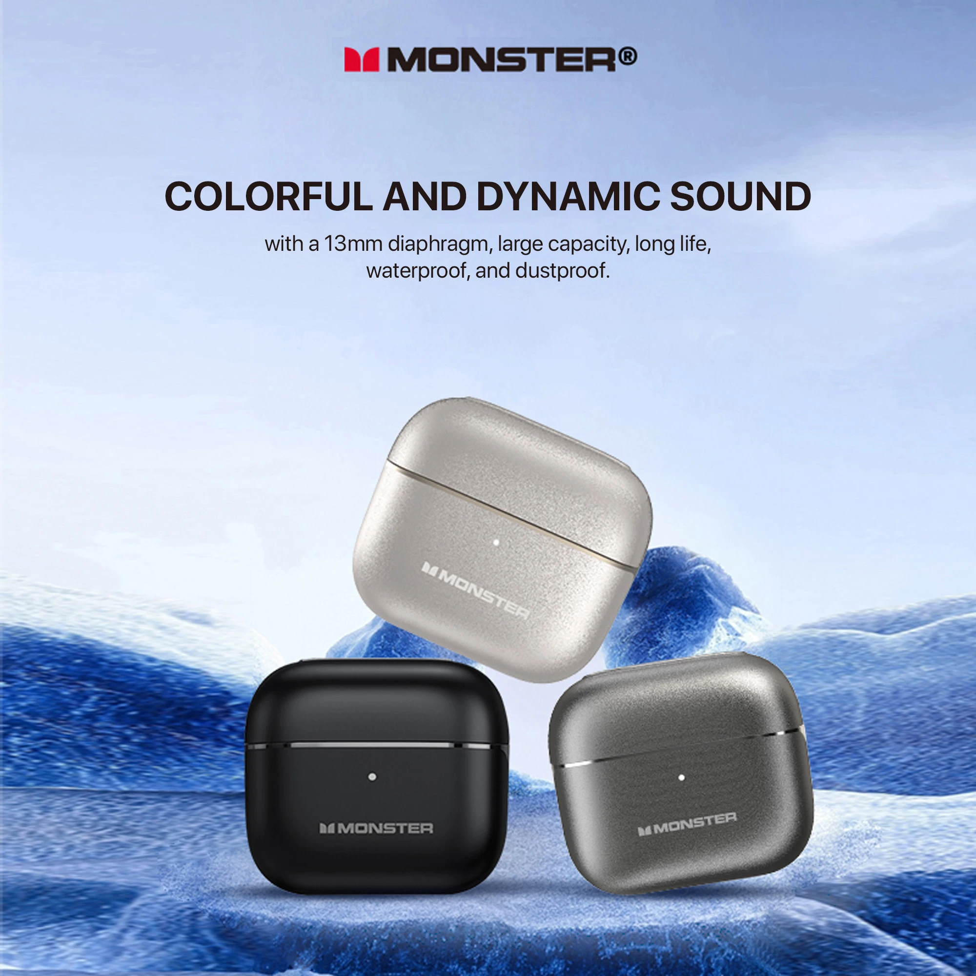 Thinkplus x Monster GT13 True Wireless Bluetooth Earphone TWS Headset Mini Earbuds - Image 2