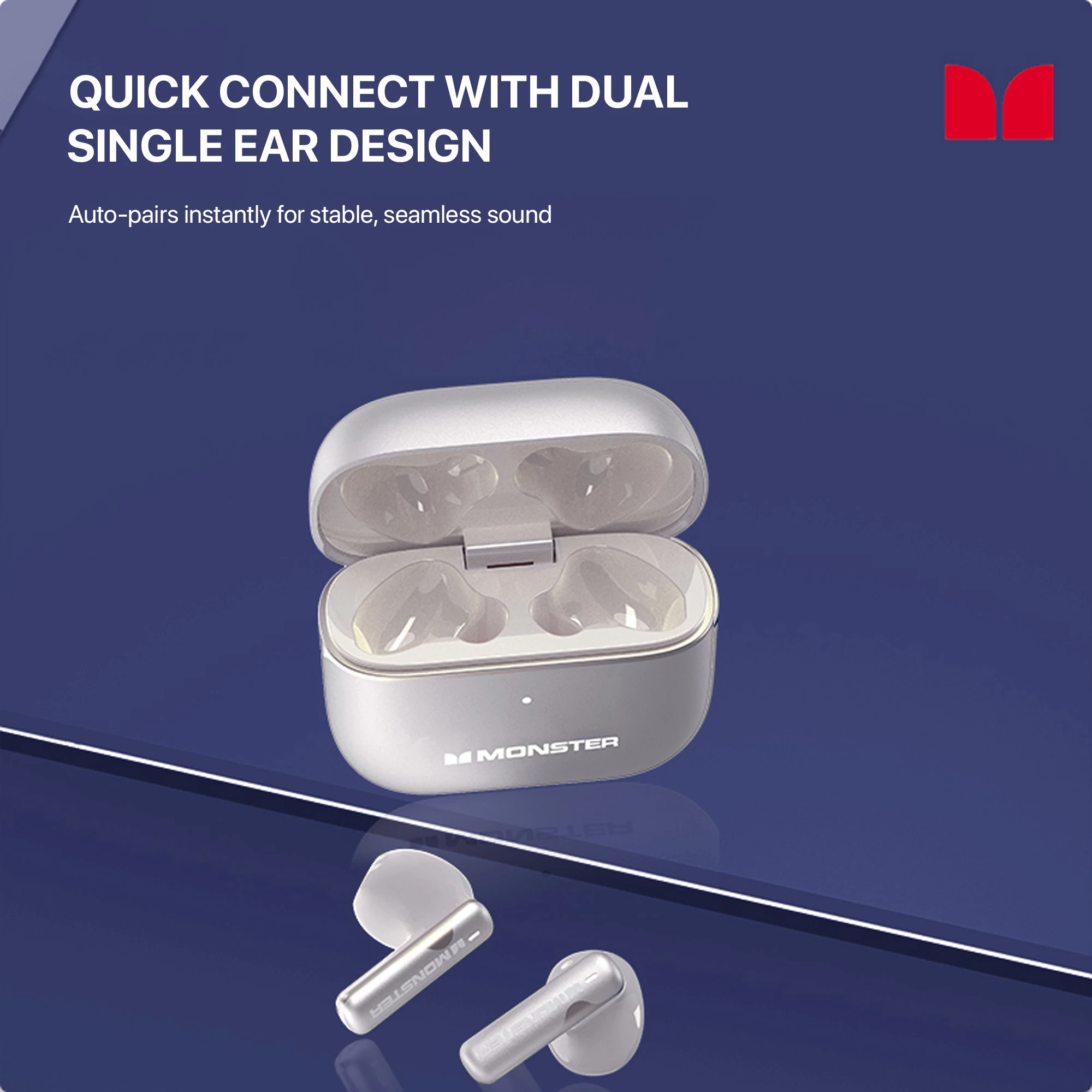 Thinkplus x Monster GT13 True Wireless Bluetooth Earphone TWS Headset Mini Earbuds - Image 7