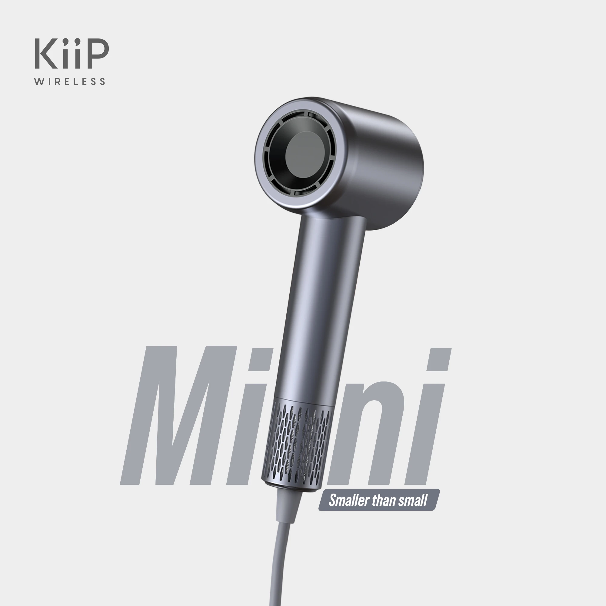 KiiP Wireless Mini High Speed Hair Dryer Hot & Cold Pengering Rambut Hairdryer Portable Minimalis