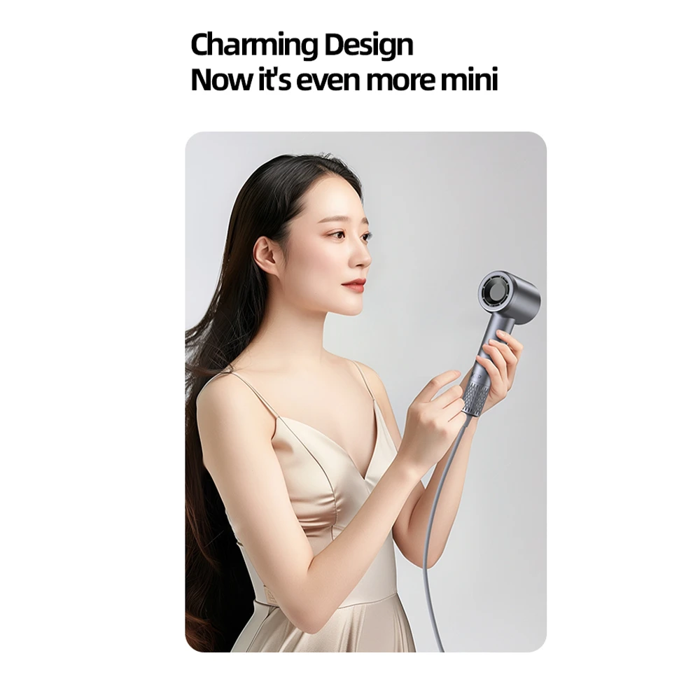 KiiP Wireless Mini High Speed Hair Dryer Hot & Cold Pengering Rambut Hairdryer Portable Minimalis - Image 2