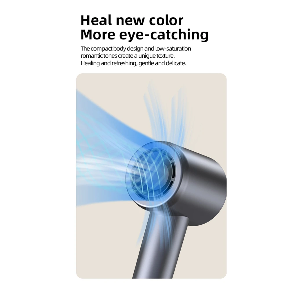 KiiP Wireless Mini High Speed Hair Dryer Hot & Cold Pengering Rambut Hairdryer Portable Minimalis - Image 7