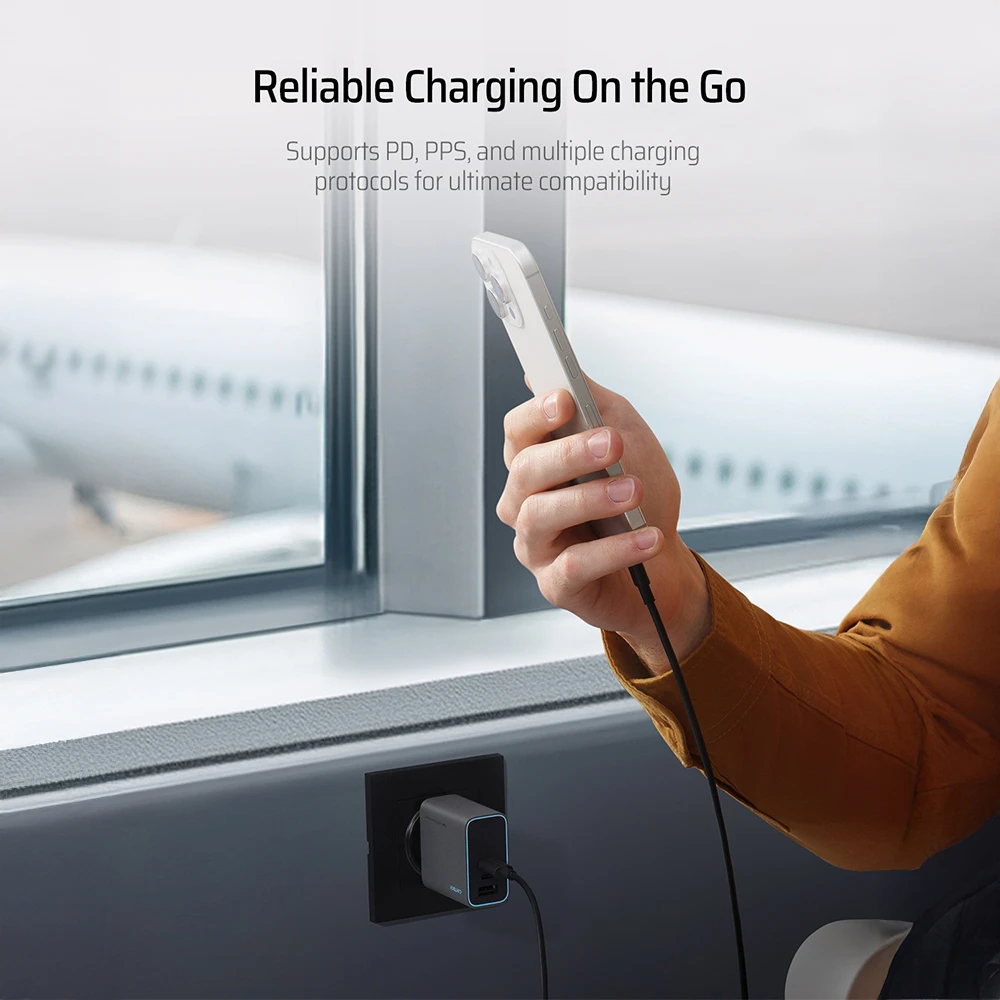 ZMI Cuktech AD653C GaN3 65W Adaptor Kepala Charger Fast Charging USB TYPE C PD QC - Image 6