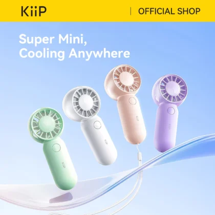 KiiP FAN08 Pocket Fan Handheld Kipas Angin Super Mini 3 Speed With Strap