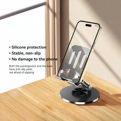 KiiP H04 Folding Phone Stand Holder Lipat Dudukan Handphone Universal 360° Rotate