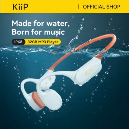 KiiP DTS11 Bone Conduction IPX8 Headset Bluetooth Open Ear Renang Gym With Memory 32GB