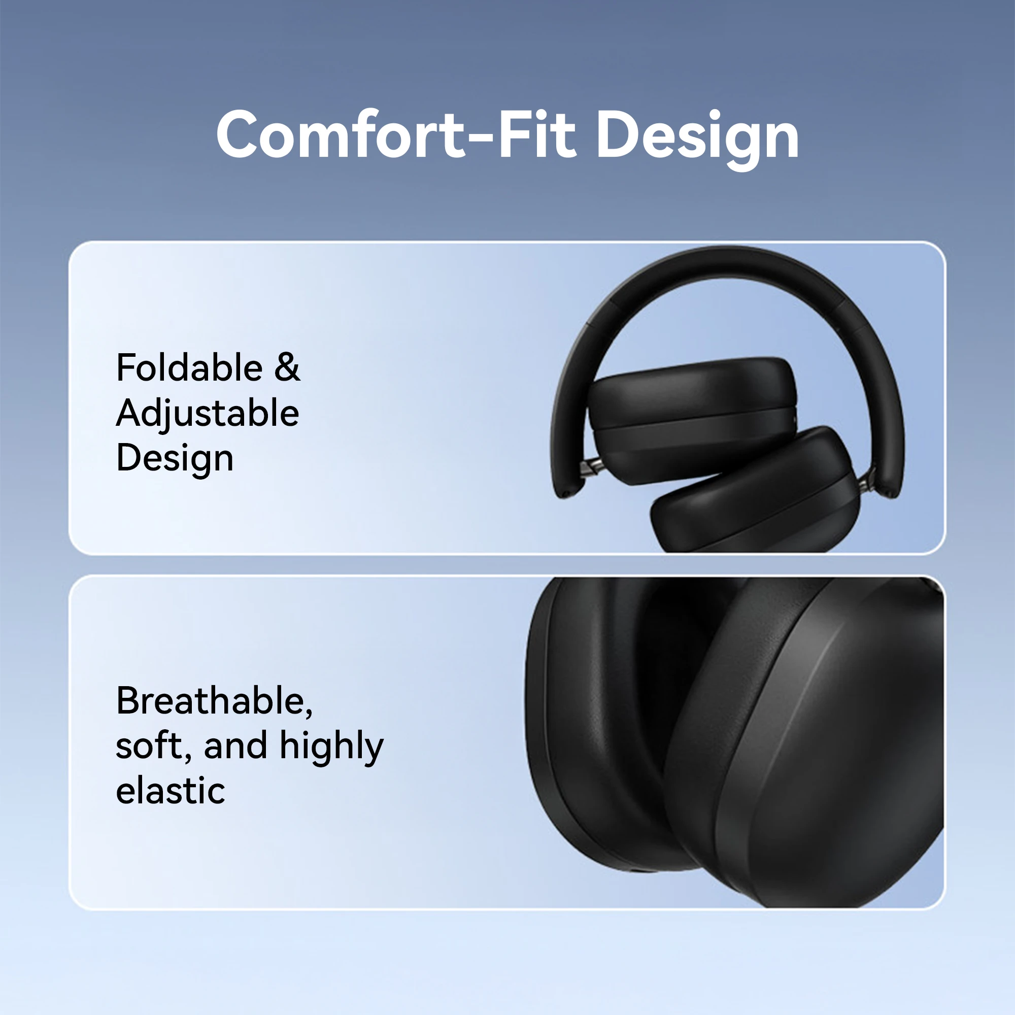 KiiP TH100 ANC Wireless/Wired Over-Ear Headphone Spatial Audio - Image 4