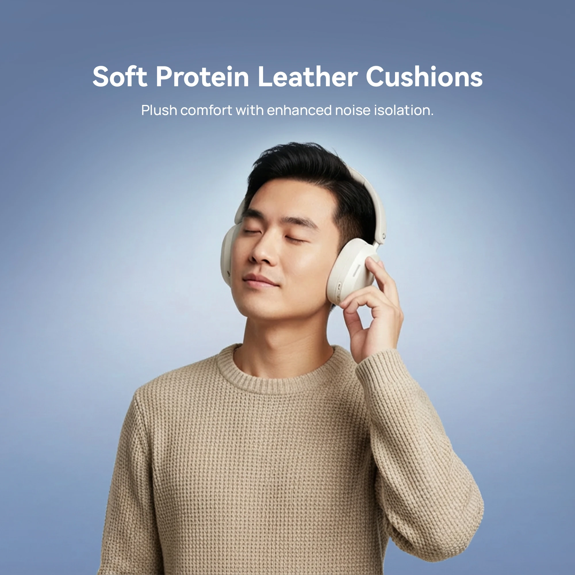 KiiP TH100 ANC Wireless/Wired Over-Ear Headphone Spatial Audio - Image 3