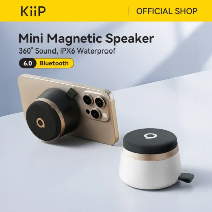 KiiP Y12 Magnetic Mini Bluetooth 2in1 Speaker Phone Stand IPX6 Waterproof